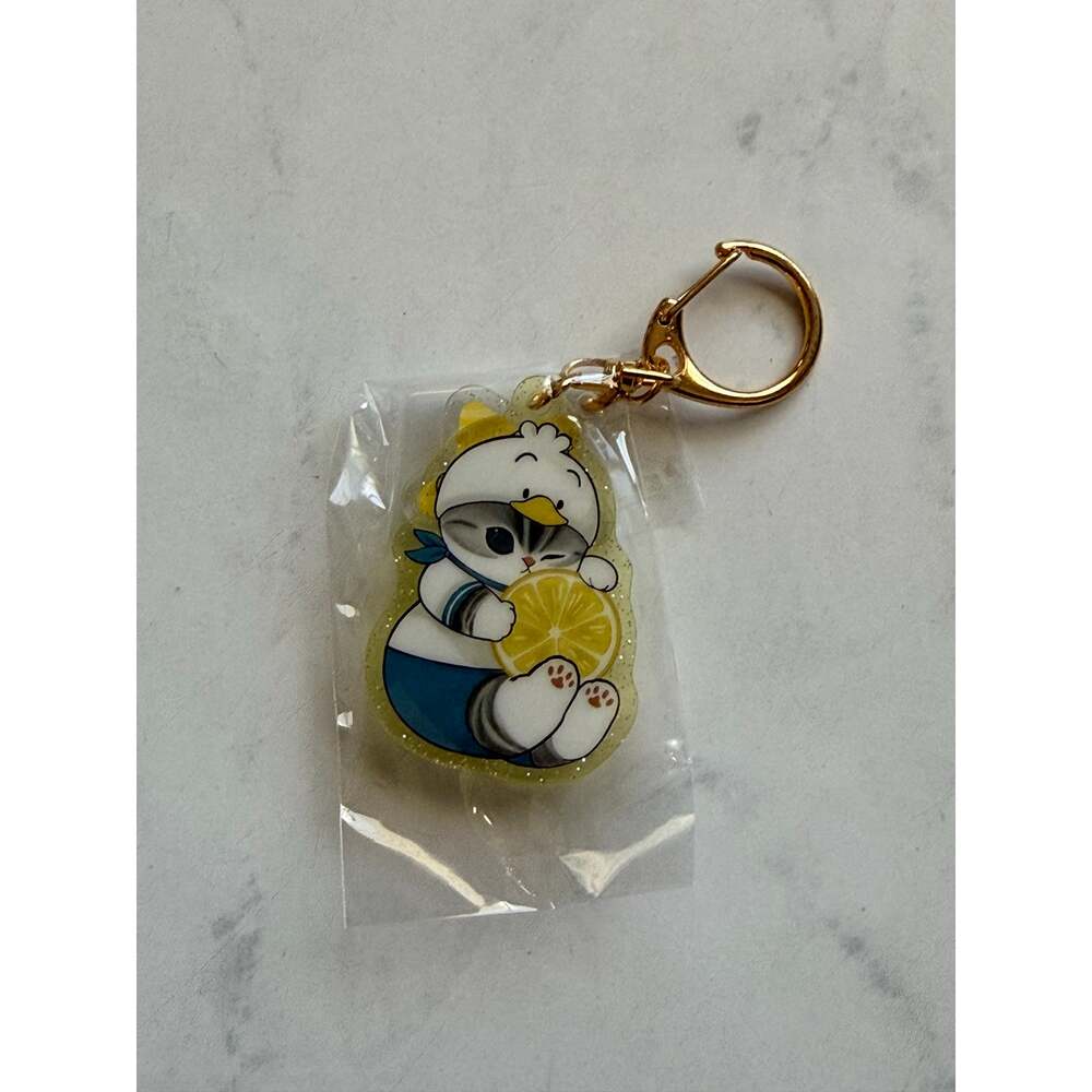Mofusand Sanrio Acrylic Keychain Cat Duck Lemon Japan Kitan Club New